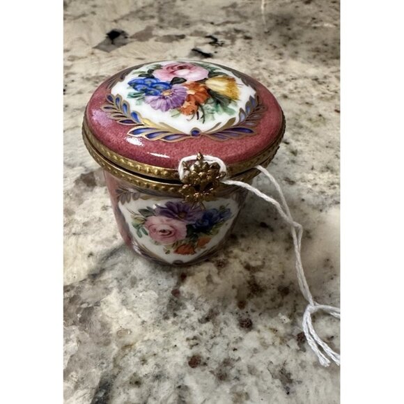 VTG Limoges Bein 1a La Mein Hand Painted Limited Edition Trinket Ring Pill Box - Picture 5 of 14